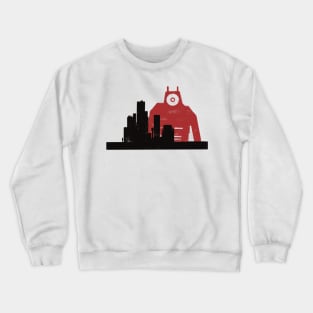 Giant robot attack Crewneck Sweatshirt